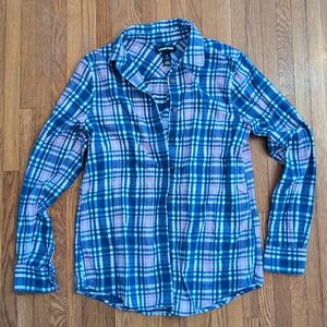 Land's End Flannel Button Up Shirt